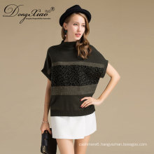 Classical Style Cashmere Wool Pullover Handmade Chunky Knit Sweater For Women